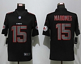 Nike Kansas City Chiefs 15 Mahomes Impact Limited Black Jersey,baseball caps,new era cap wholesale,wholesale hats